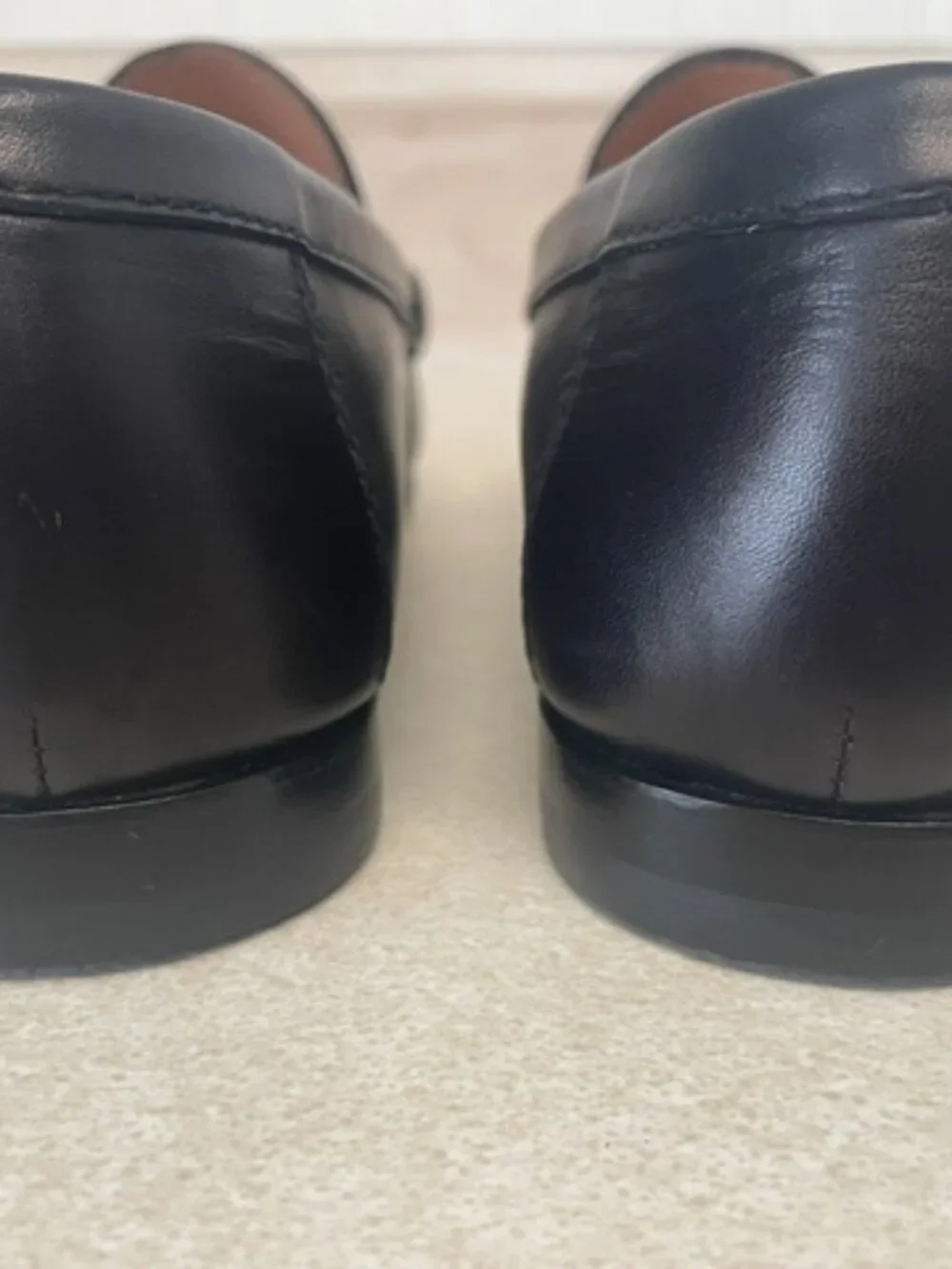 2 pairs of Ralph Lauren Mens Chalmers Burnished Calfskin Penny Loafers size 8.5